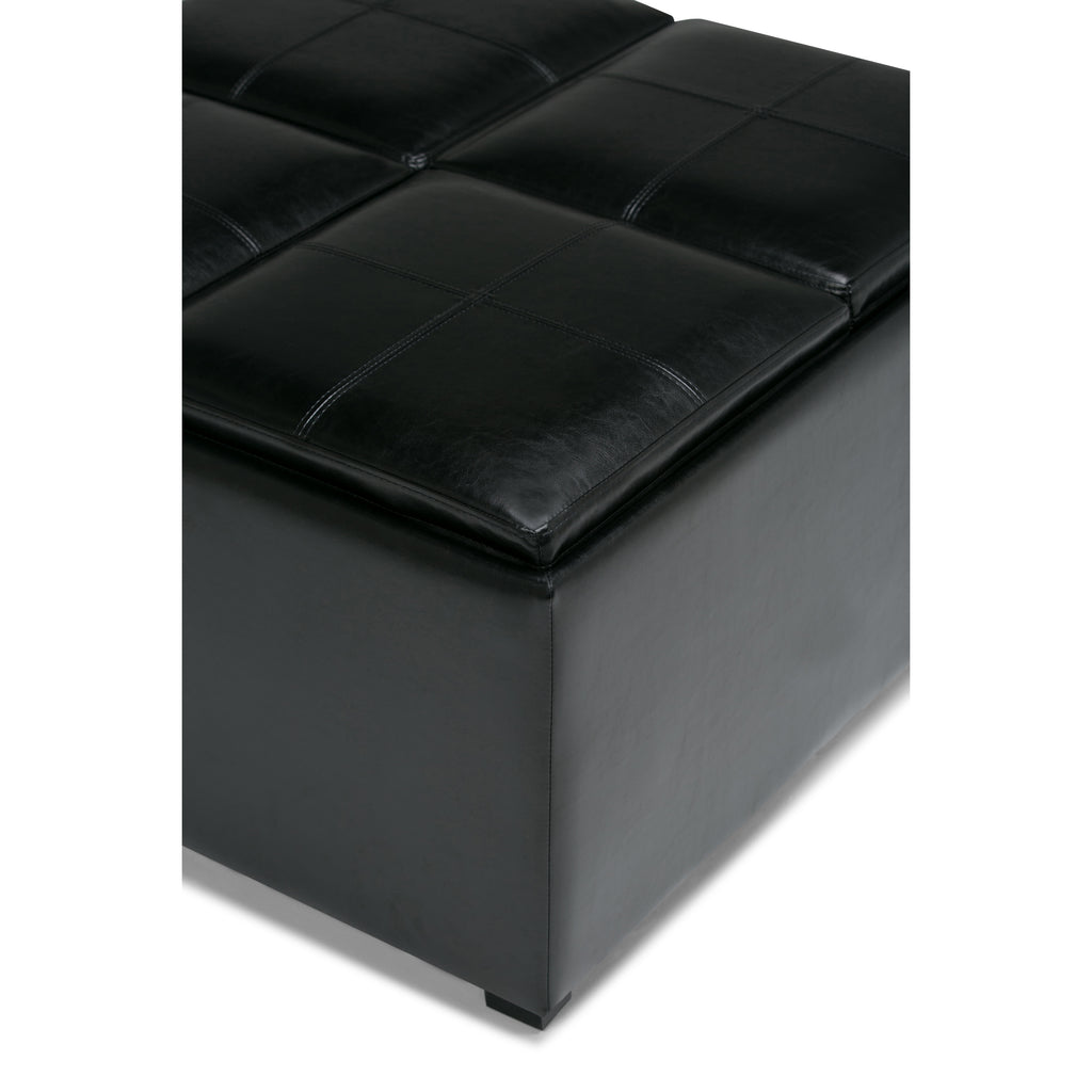 Avalon Square Coffee Table Storage Ottoman