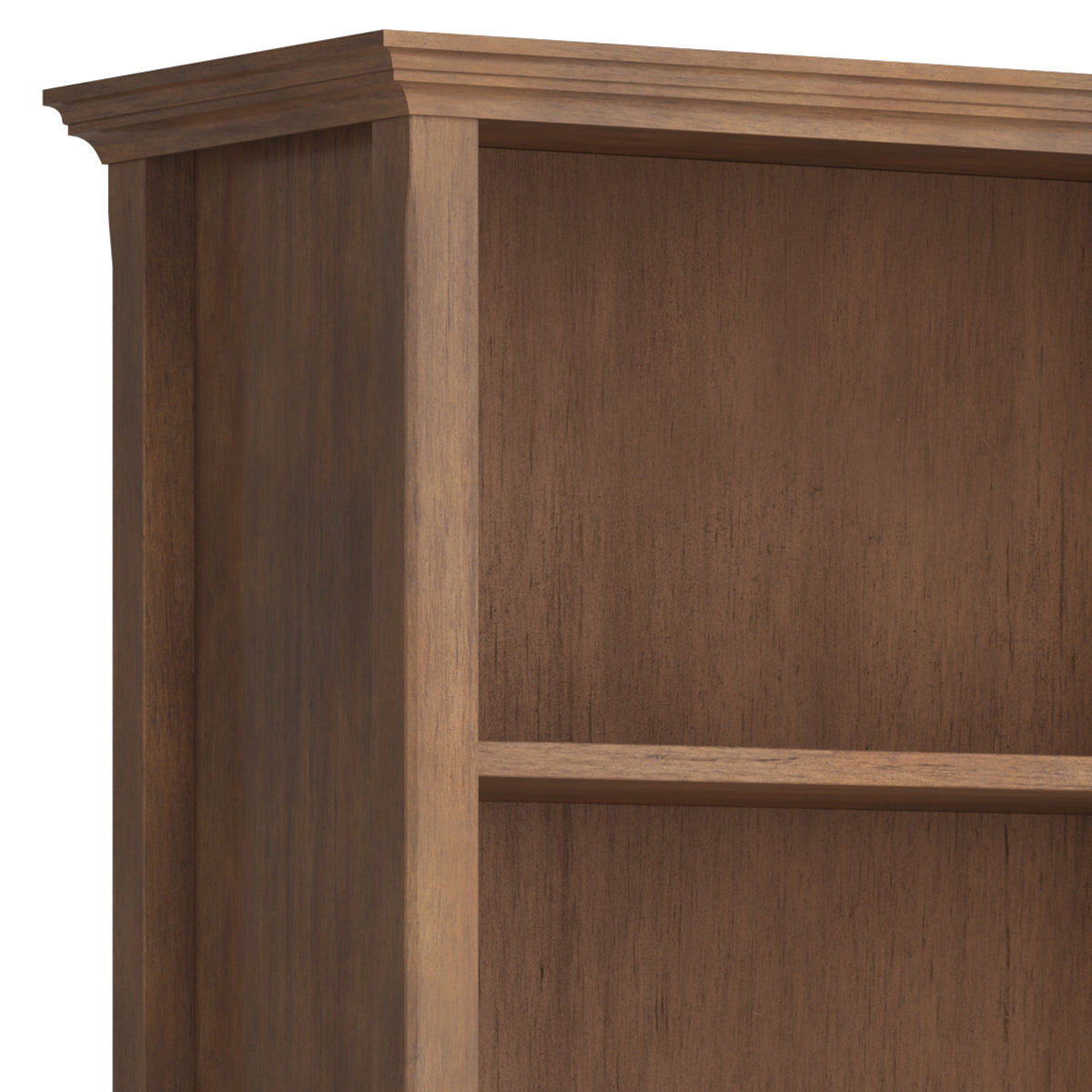Amherst 30 Inch Solid Wood 5 Shelf Bookcase in Rustic