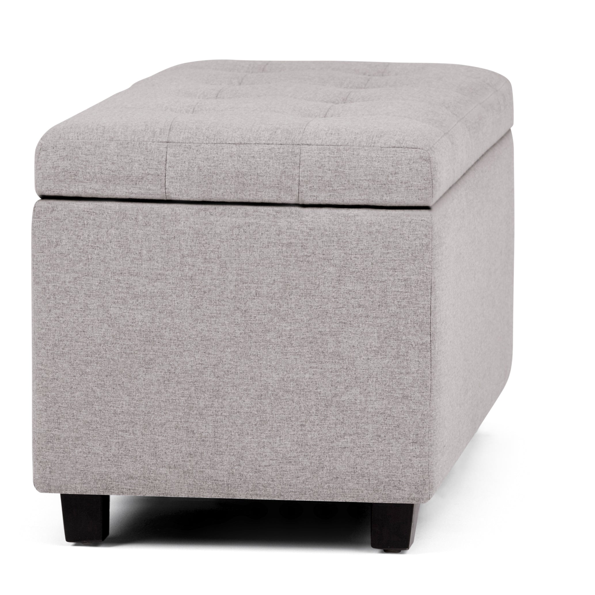 Cosmopolitan 34 Inch Wide Storage Ottoman in Cloud
