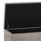 Cosmopolitan 34 Inch Wide Storage Ottoman in Distressed