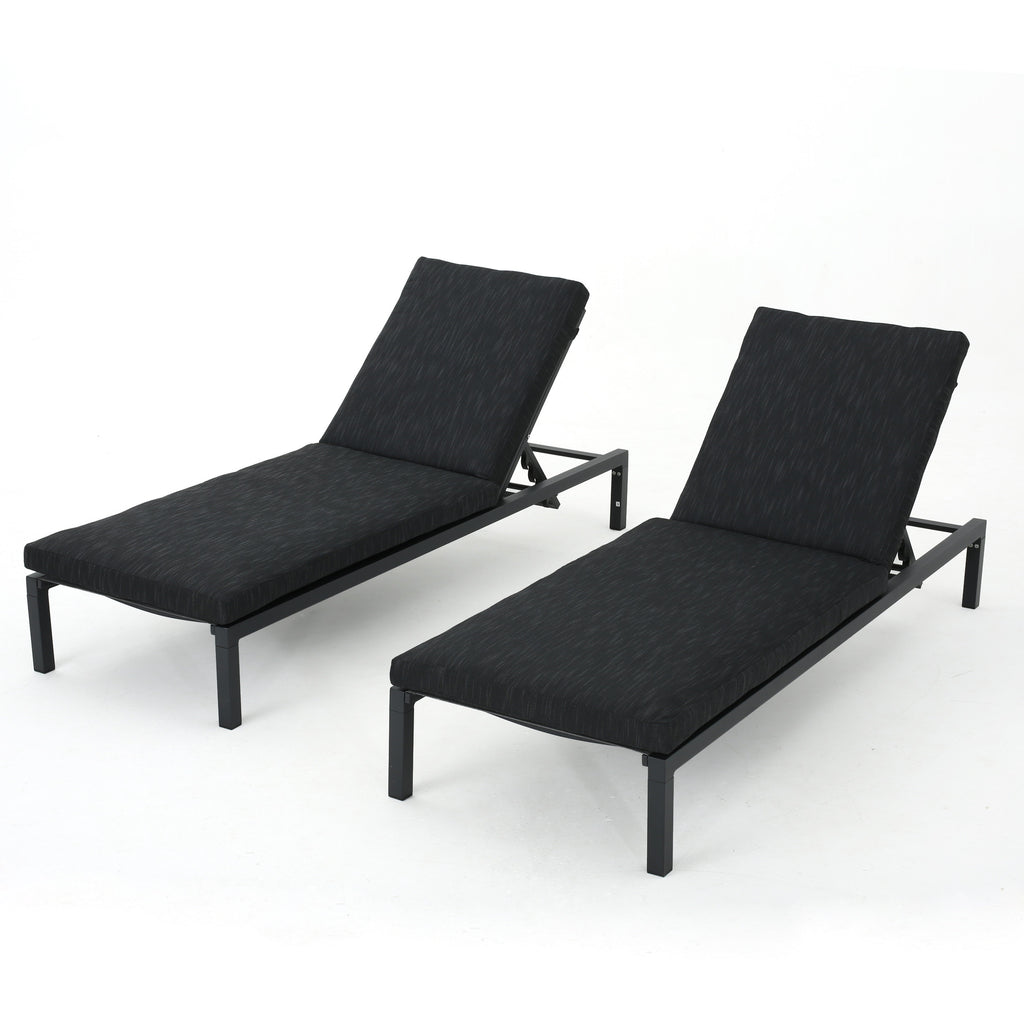 Navan Chaise Lounge - Dark Gray