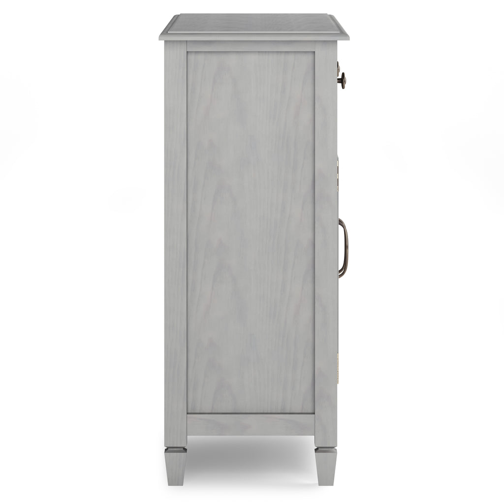 Connaught Solid Wood Entryway Storage Cabinet in Fog