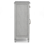 Connaught Solid Wood Entryway Storage Cabinet in Fog