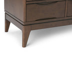 Harper 48 Inch Wide Solid Hardwood Mid-Century Modern Medium Storage Cabinet