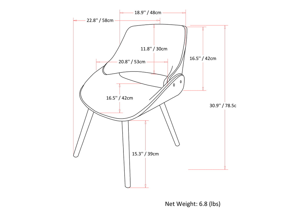 Malden Bentwood Dining Chair - Turquoise