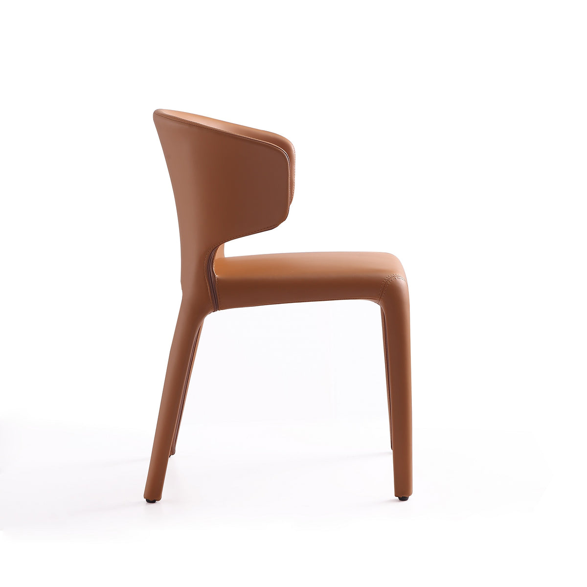 Conrad Upholstered Dining Chair in Saddle
