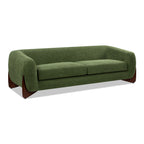 Alpine 90.5" Sherpa Sofa, Moss