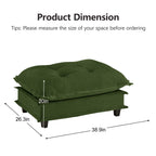 73-Inch Chenille Ottoman