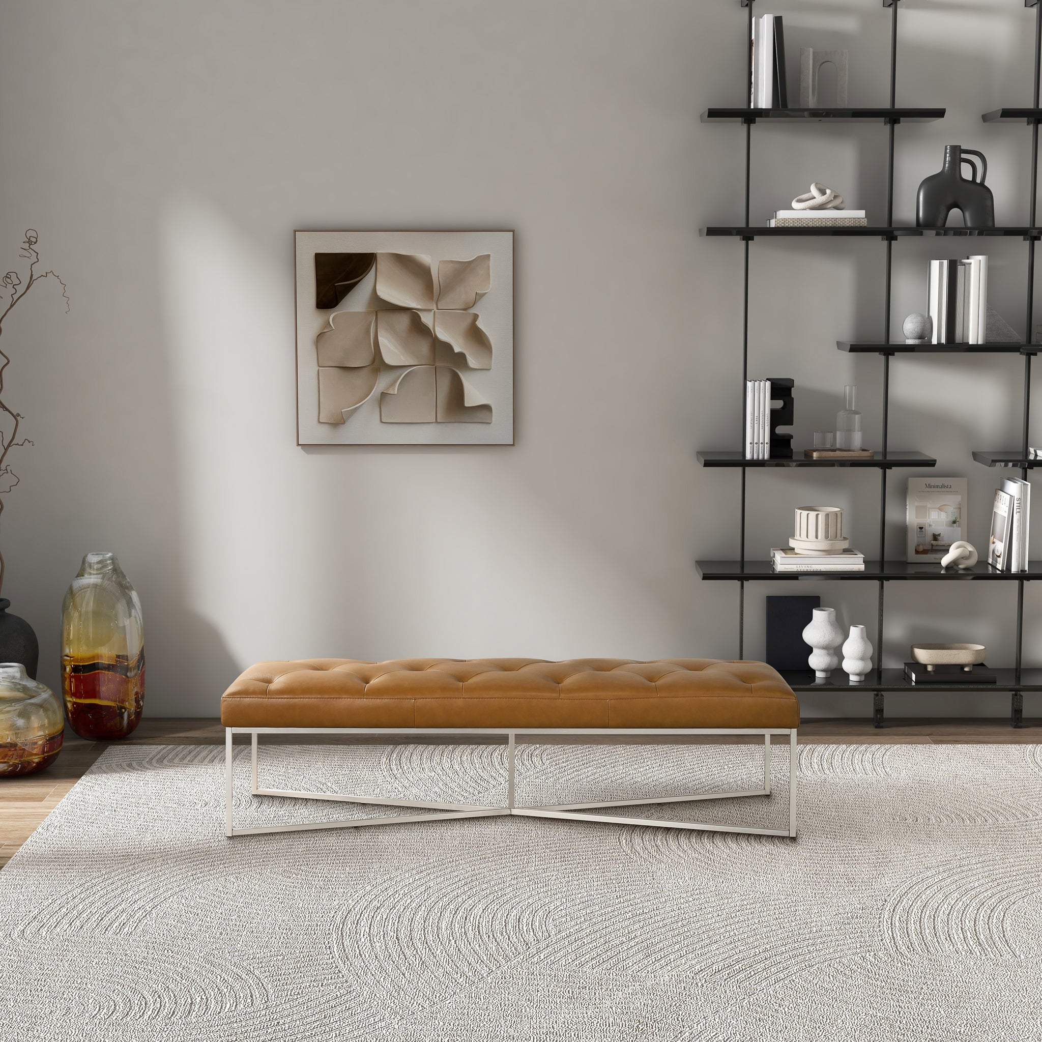 Harper Premium Leather Bench
