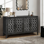 Hollow Four Door Antique Cabinet