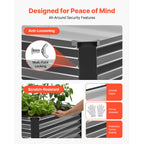 2 Pack Galvanized Raised Garden Beds