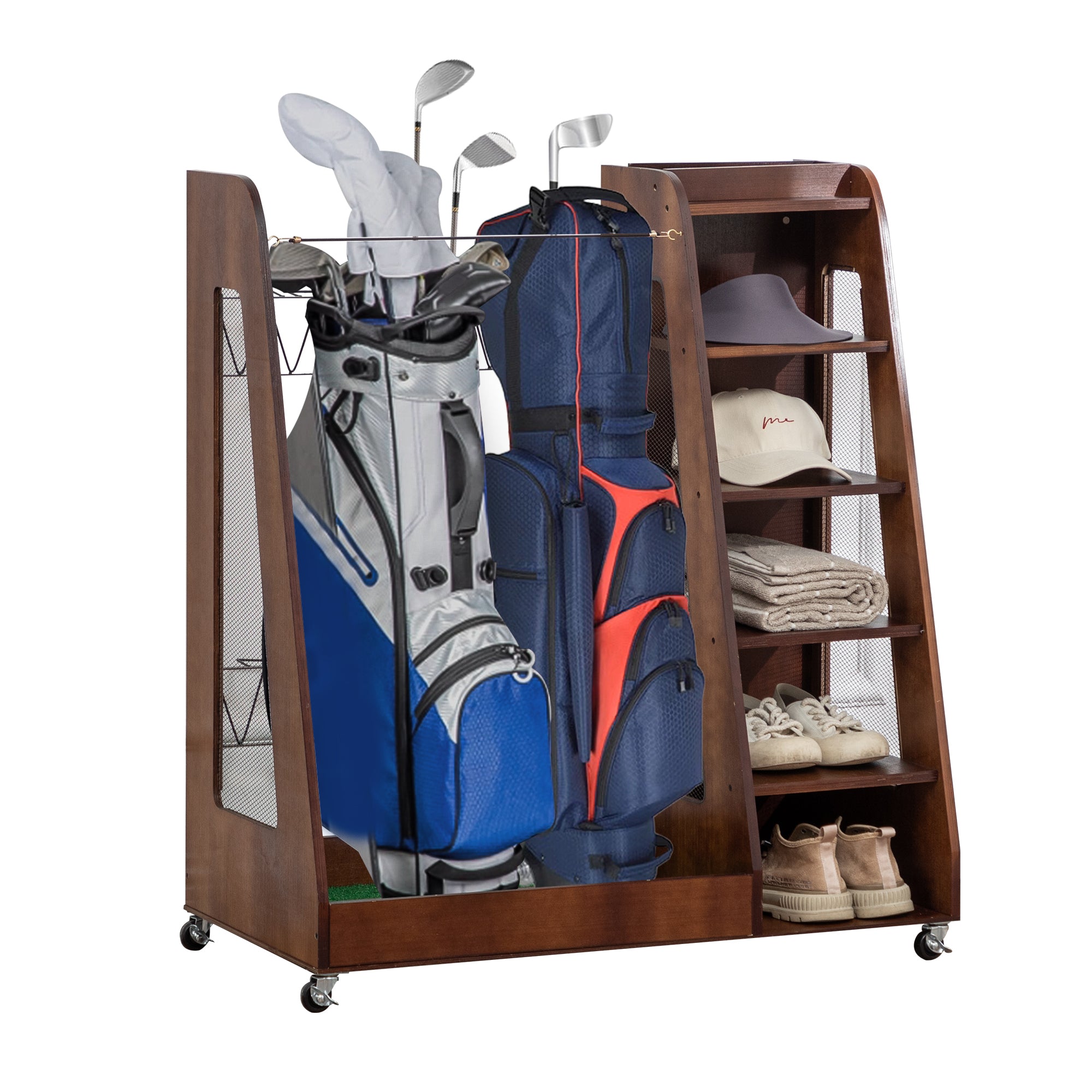 Golf Bag Organizer for Garage