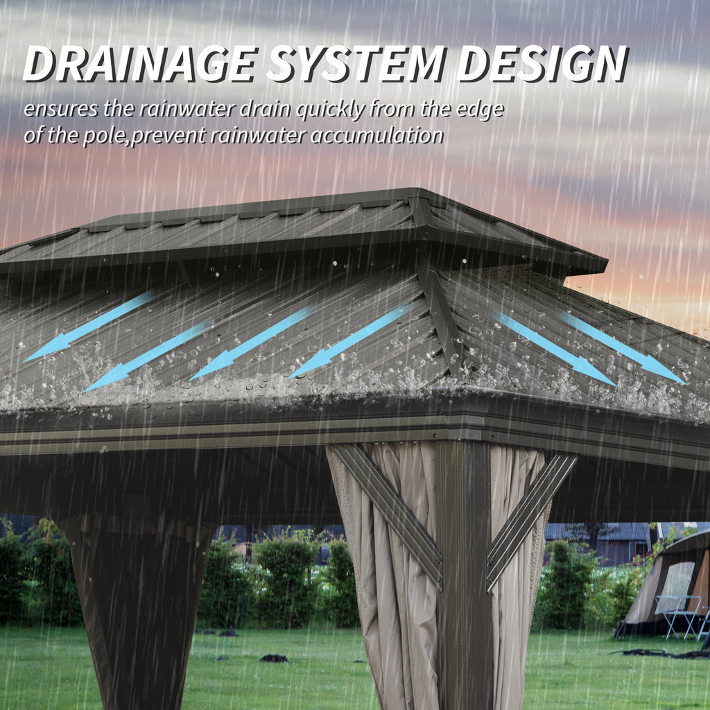 10' X 14' Hardtop Gazebo – Premium Outdoor Shelter