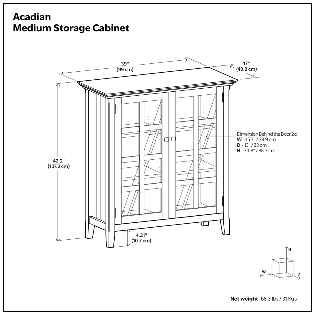 Acadian Medium Storage Cabinet