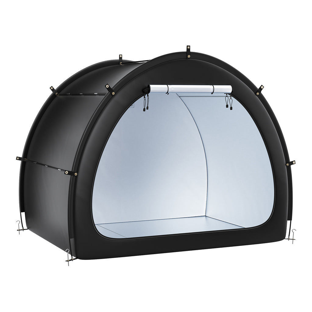 Outdoor Bike Storage Tent – Fan-Shaped & Waterproof for 4 to 5 Bikes