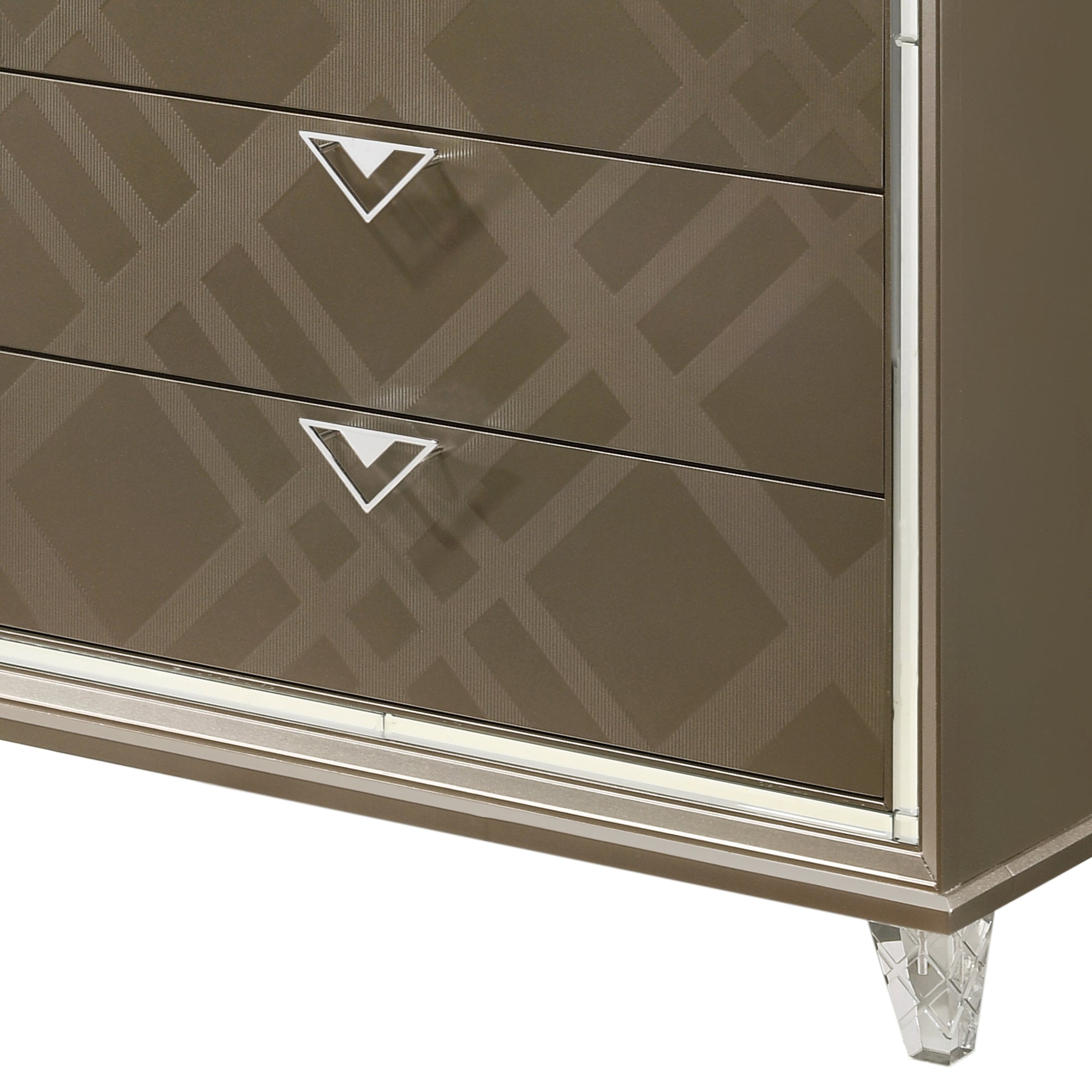 Skylar Dark Champagne Finish Chest