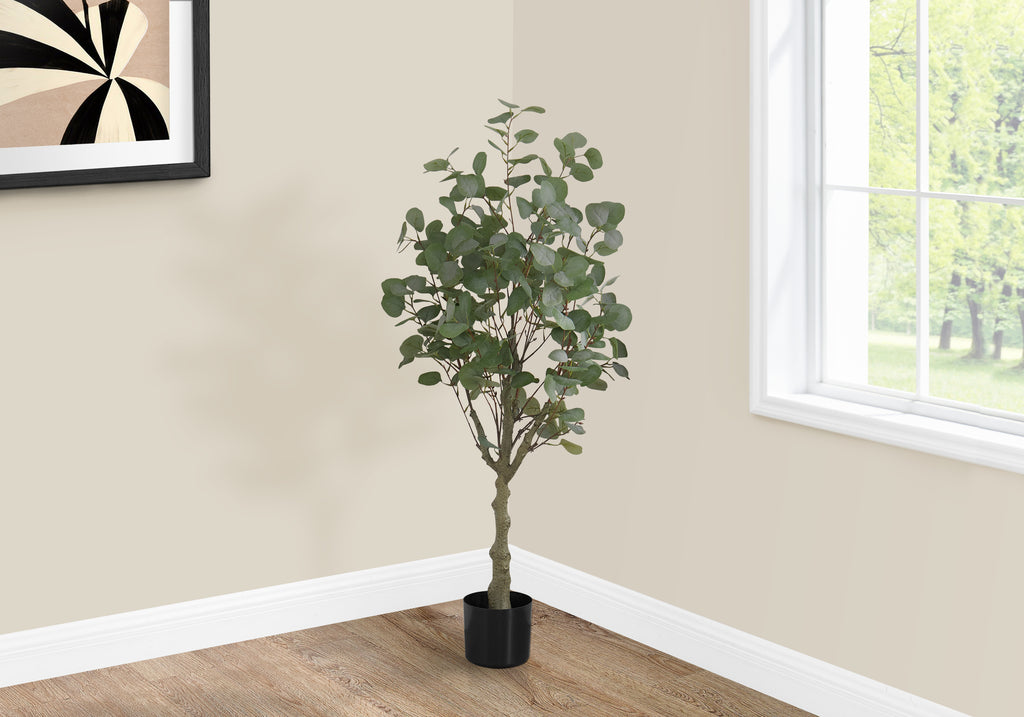 Artificial Eucalyptus Tree - 46" Tall, Indoor, Faux Greenery
