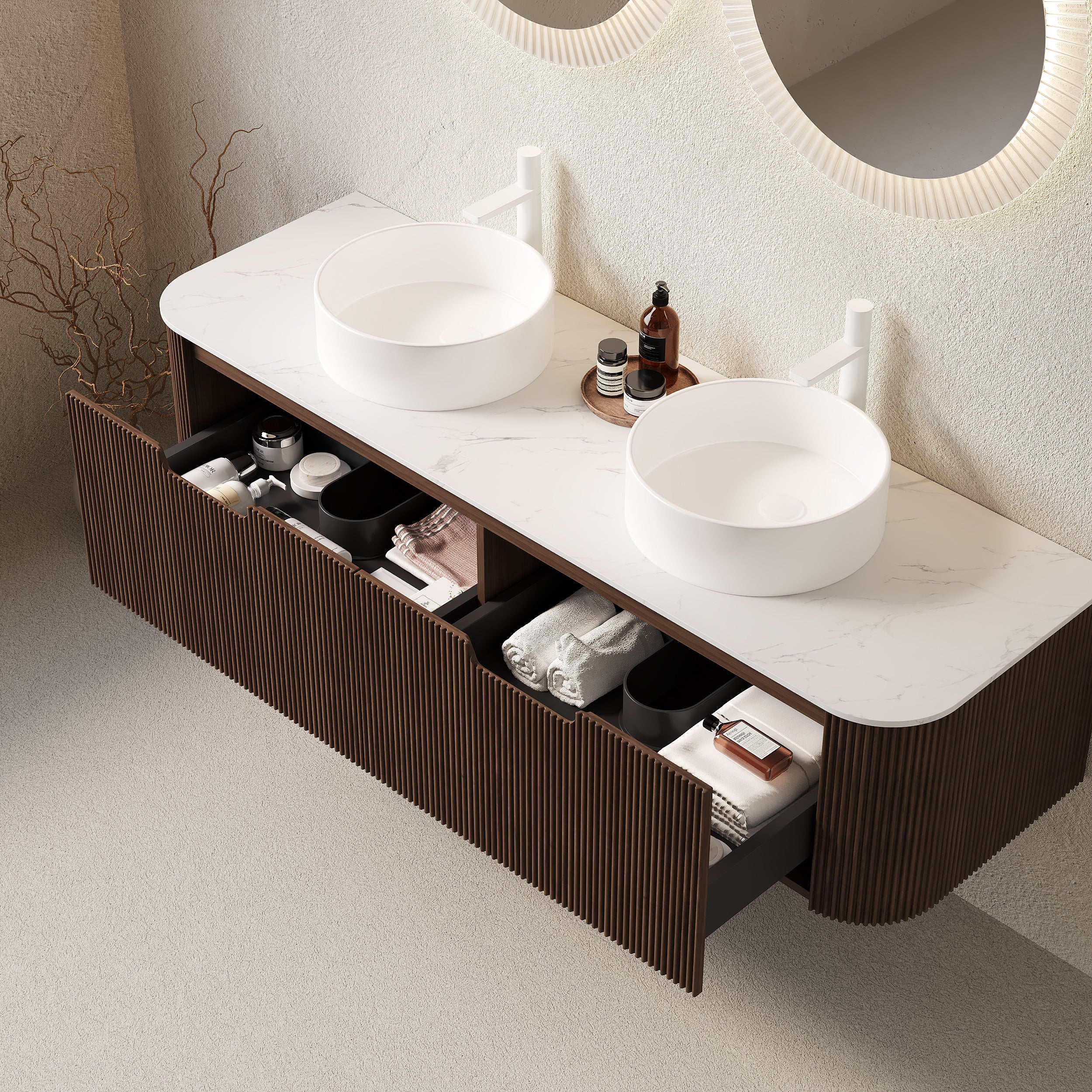 DINA 60" Bathroom Vanity with Sinks