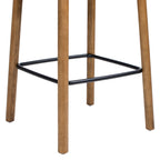 Sven 26.5" Modern Minimalist Low Back Wood Counter Stool