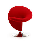 Curl Wool Blend Swivel Lounge Chair