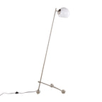 Eileen Contemporary Floor Lamp in Brushed Nickel