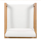 Outdoor Dining Chairs Set of 2 with Acacia Wood Frame