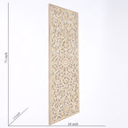 Wooden Floral Hand Carved Mandala Wall Decor Accent