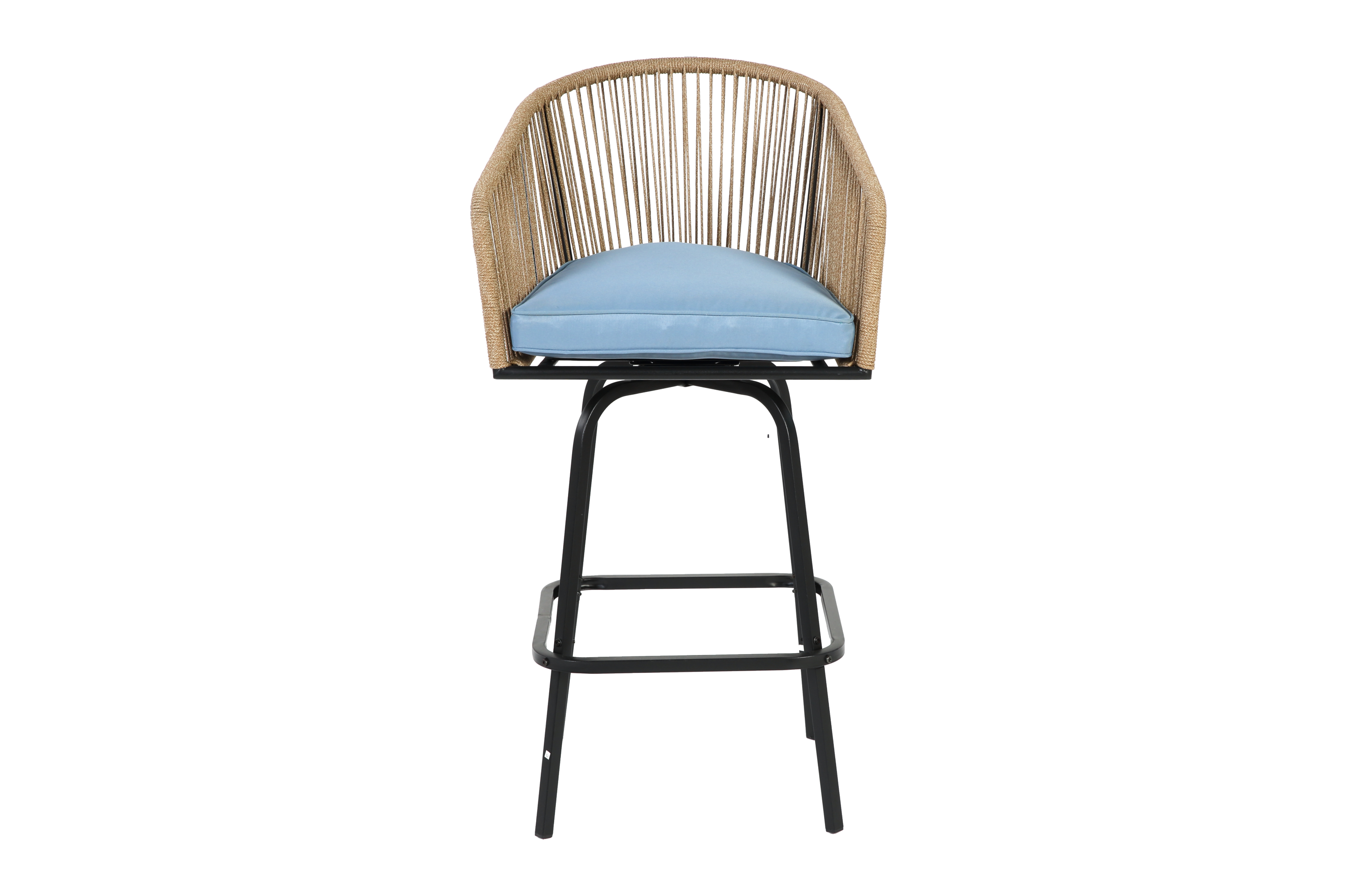 Outdoor Bar Stools Set of 4 with Armrests and Backrest