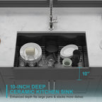 33" Matte Kitchen Sink