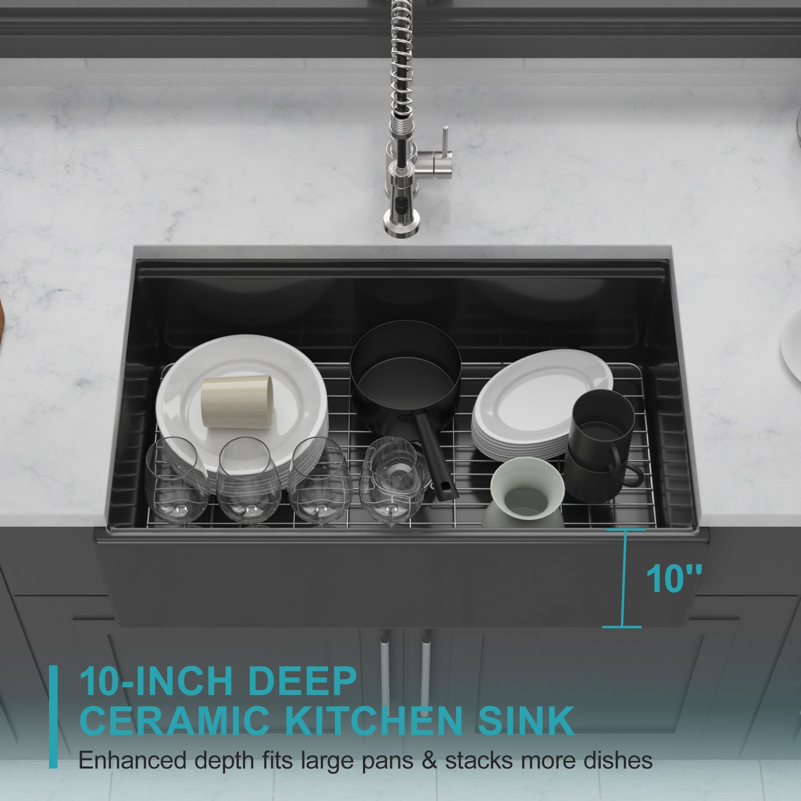 33" Matte Kitchen Sink