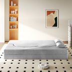 Modern Floor Sofa with Twin Size Folding Mattress