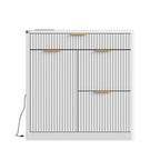Freestanding Office File Cabinet with Built-in Charging Station