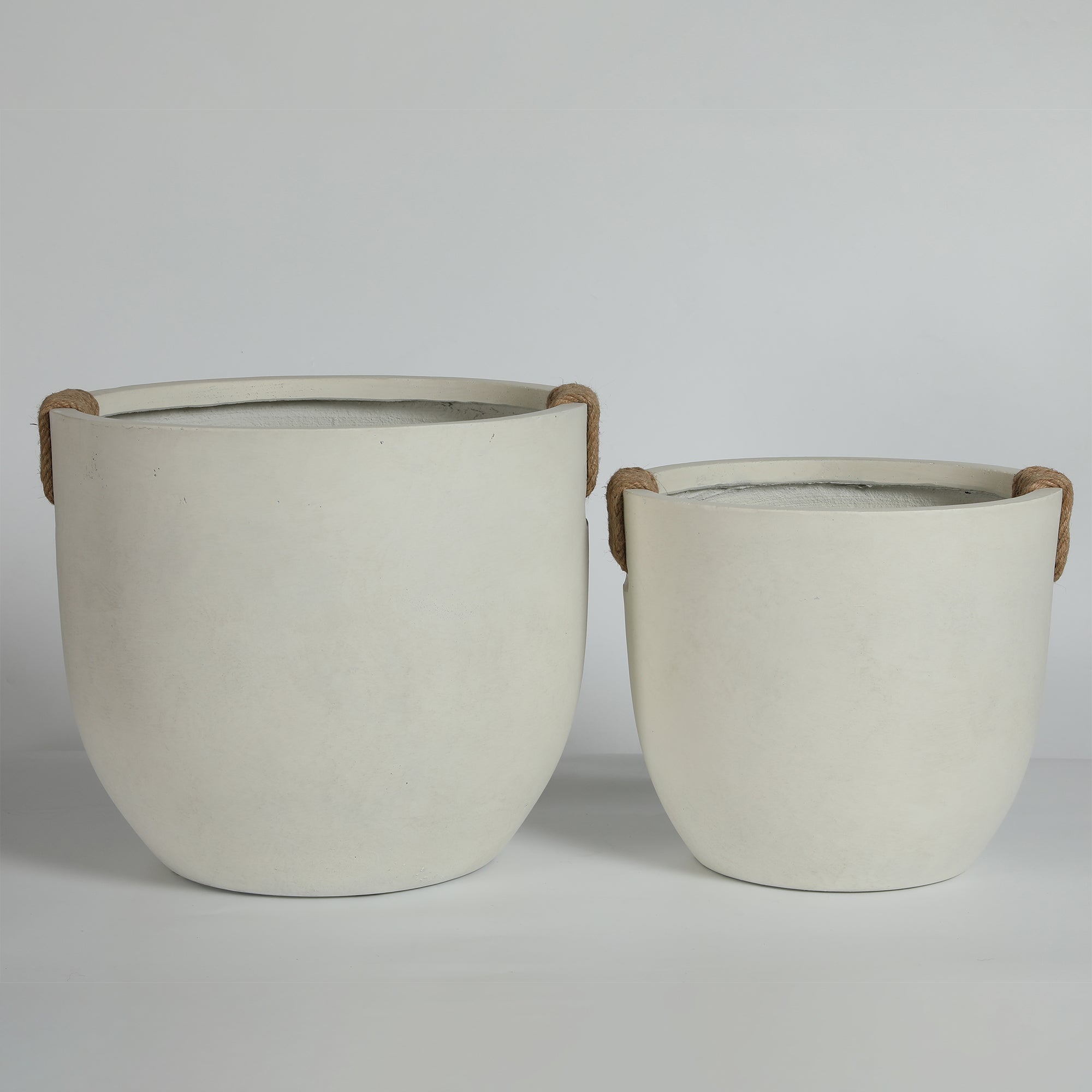 Round Concrete Planter Set of 2
