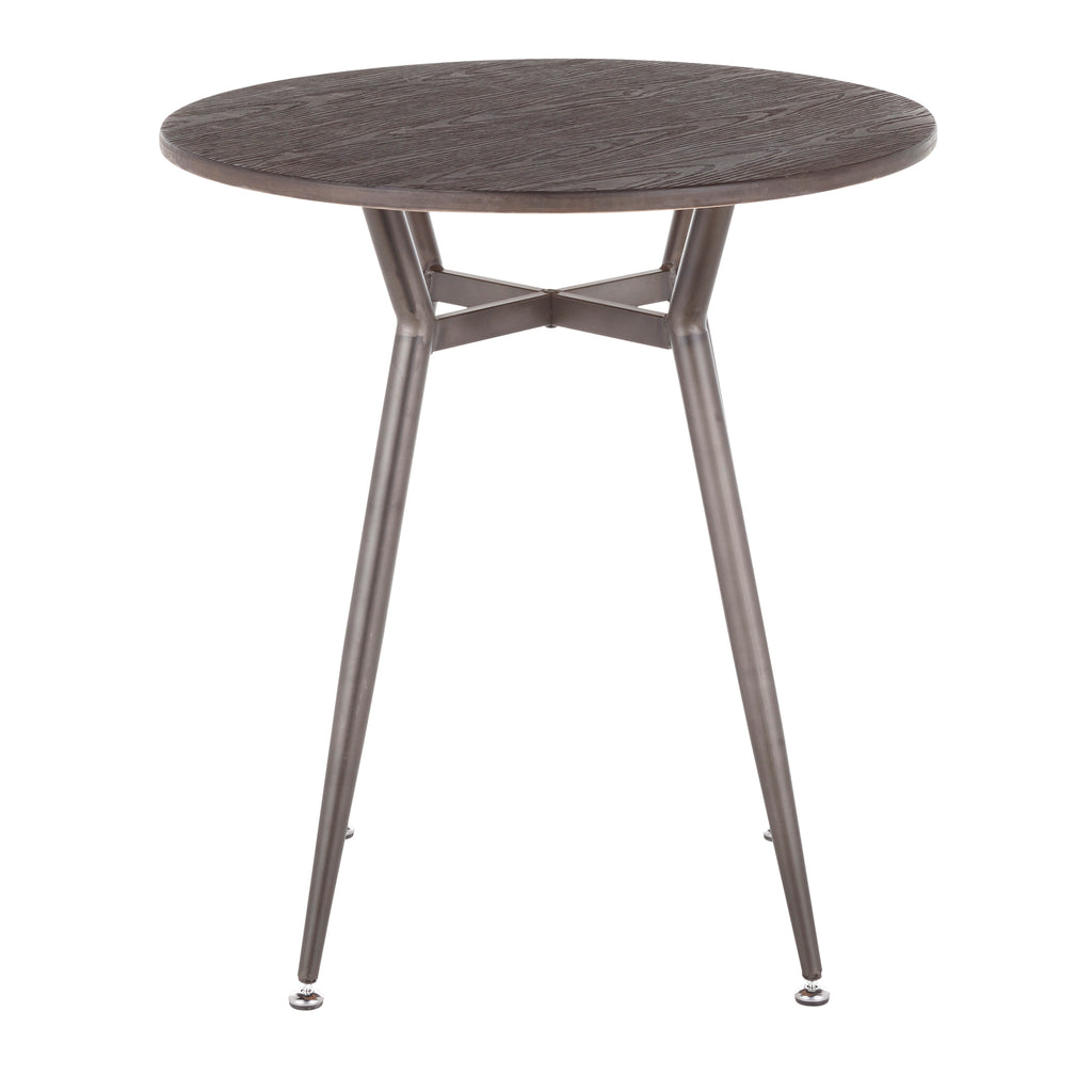 Round Dinette Table in Antique Metal