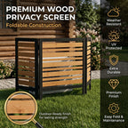 3-Panel Outdoor Air Conditioner Fence Screen