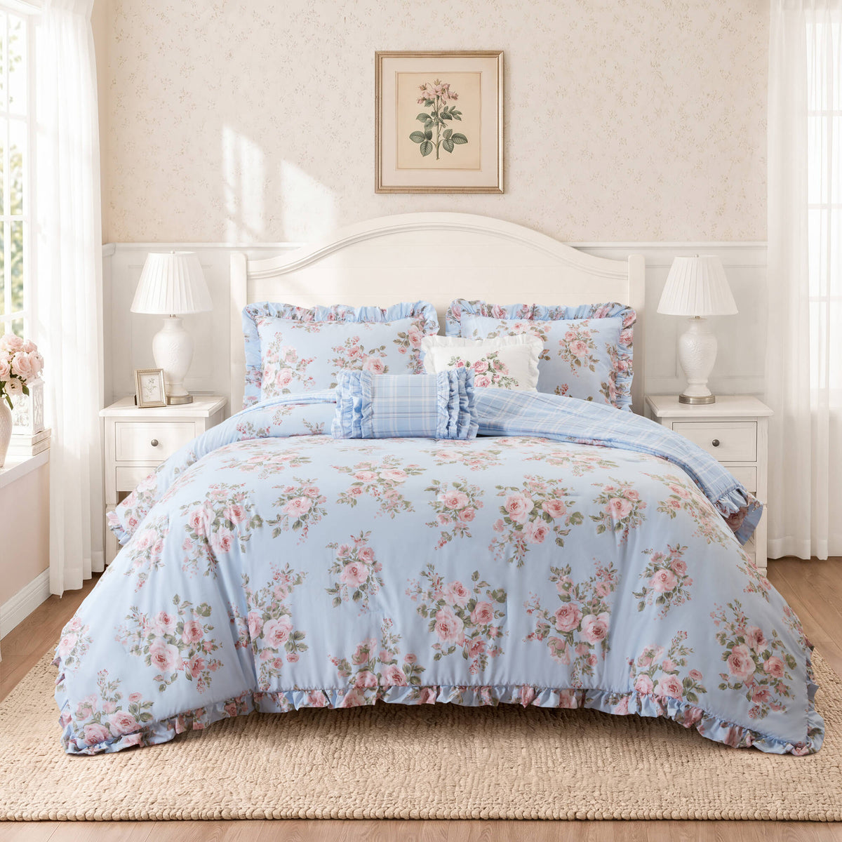 5 Piece Full/Queen Comforter Set