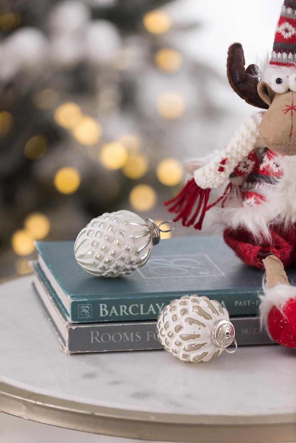 D4x4.2"H Christmas Ball Ornaments - Set of 12