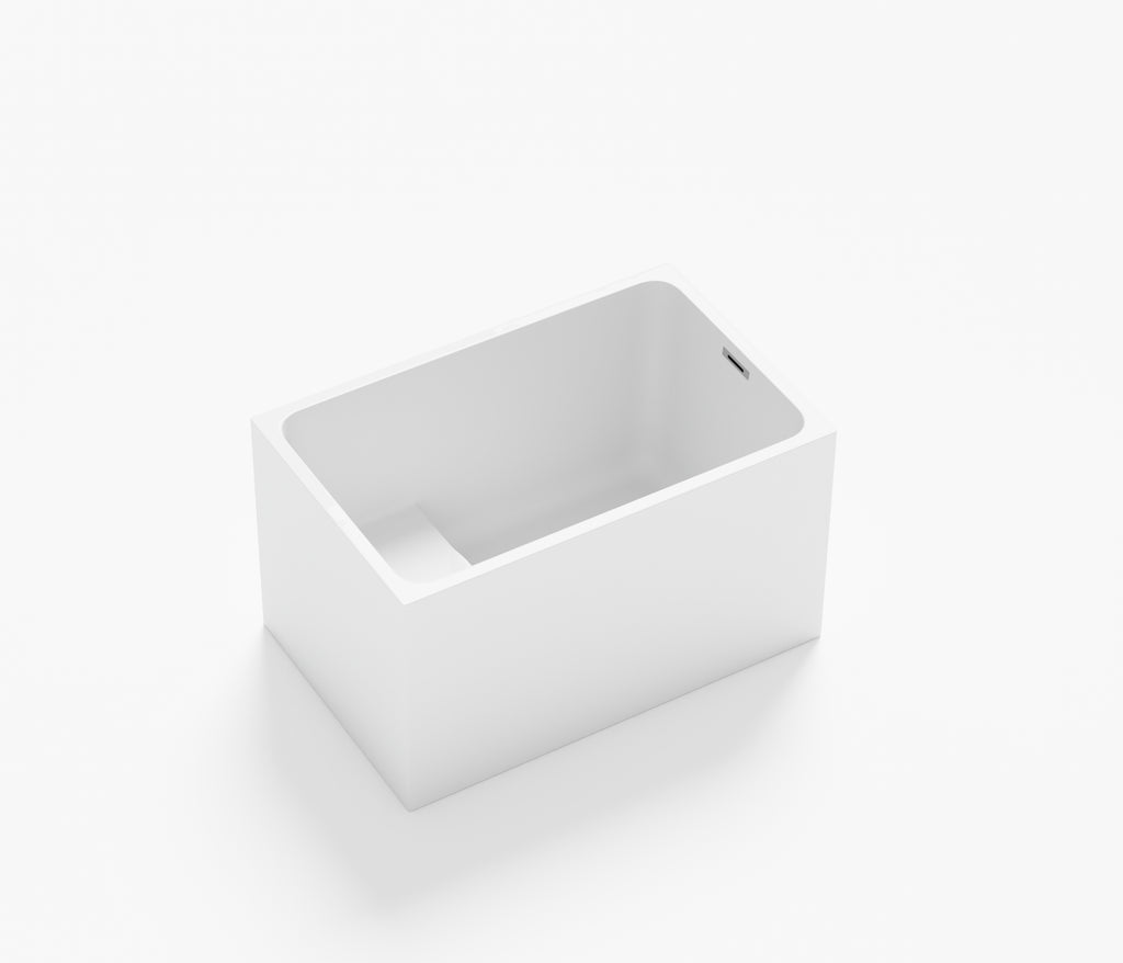 47" Acrylic Freestanding Bathtub with Seat