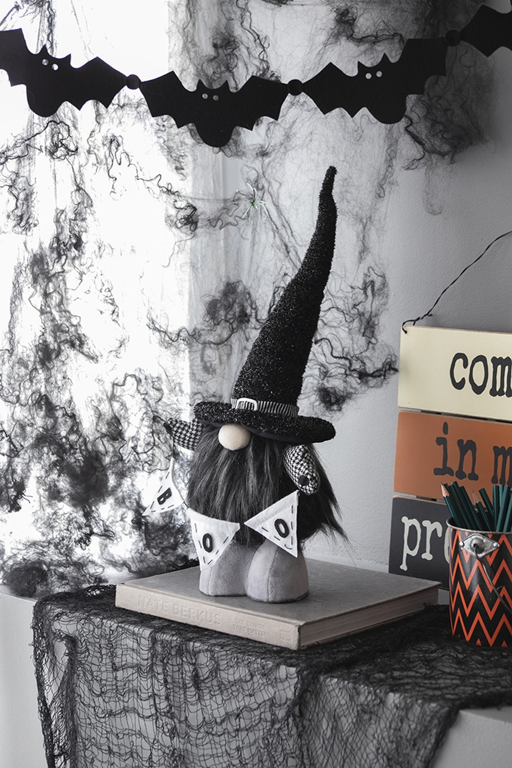20" Halloween Boo Banner Gnome by Bruce