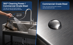 Freestanding Stainless Steel Utility Sink