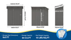 5X3 FT Metal Outdoor Storage Shed