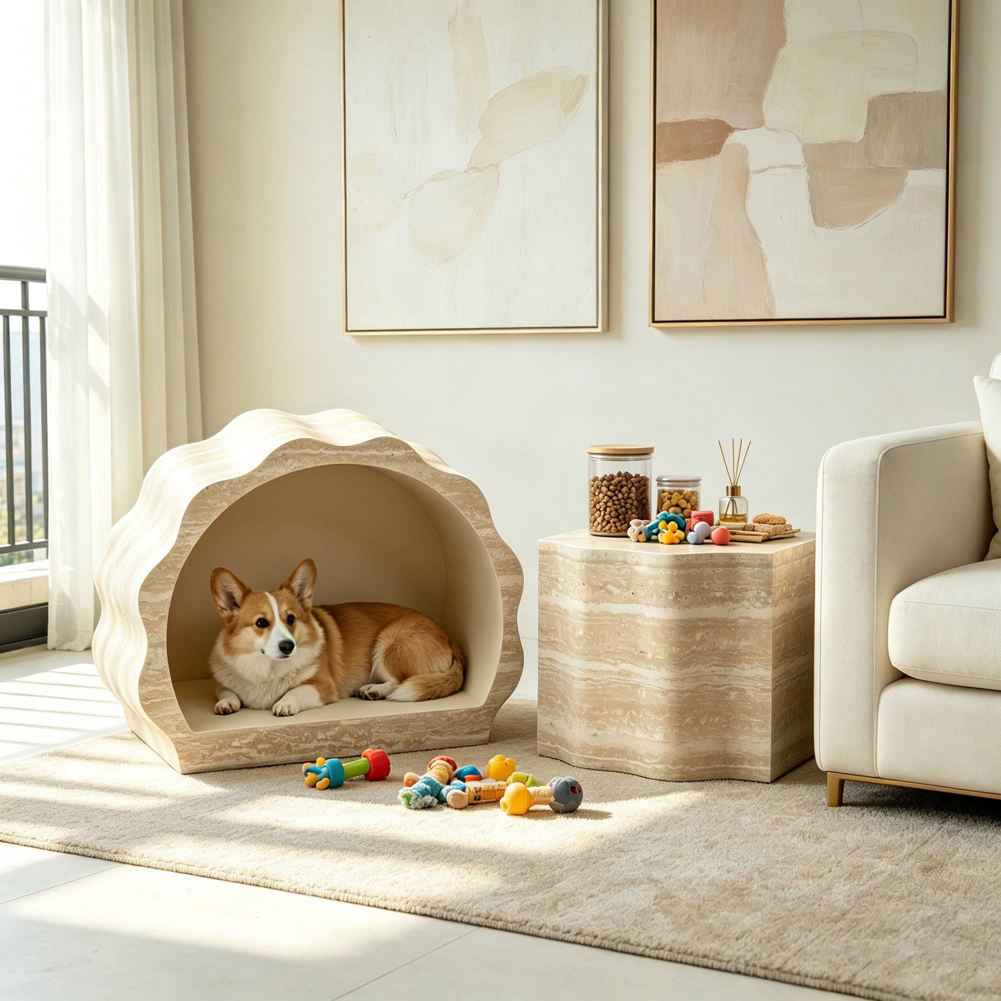 Round Coffee Tables Side Table Set of 2