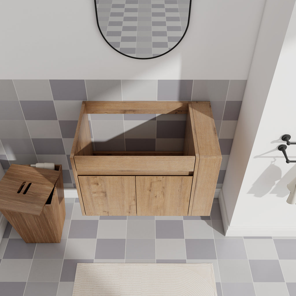 30 Inch Bathroom Vanity With Open Shelf