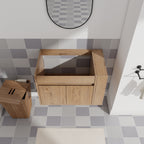 30 Inch Bathroom Vanity With Open Shelf