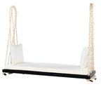 TOPMAX Patio Wooden Swing Chair