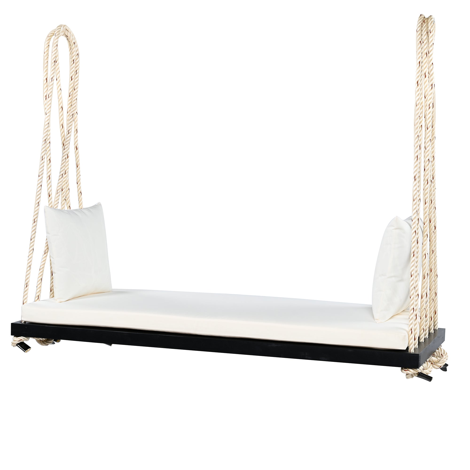TOPMAX Patio Wooden Swing Chair