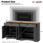 Farmhouse TV Stand with 2 Drawers for TVs Up to 70"