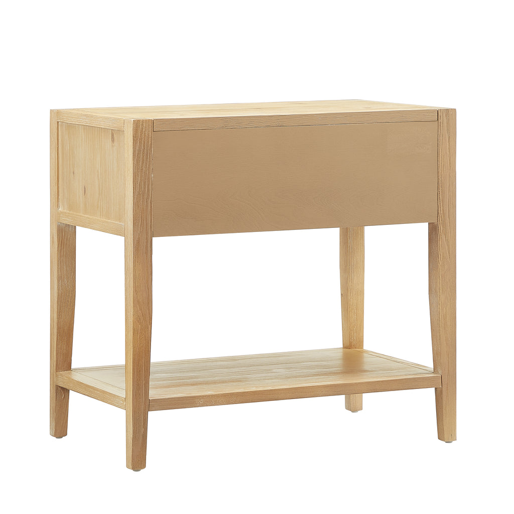 Fleur Natural 1-Drawer Nightstand