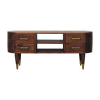 Solid Wood Valenza Curved Media Unit