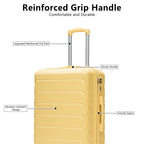 3-Piece Luggage Set (20+24+28 Inch) - Yellow